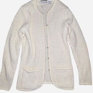 White Bramble Lane knit sweater